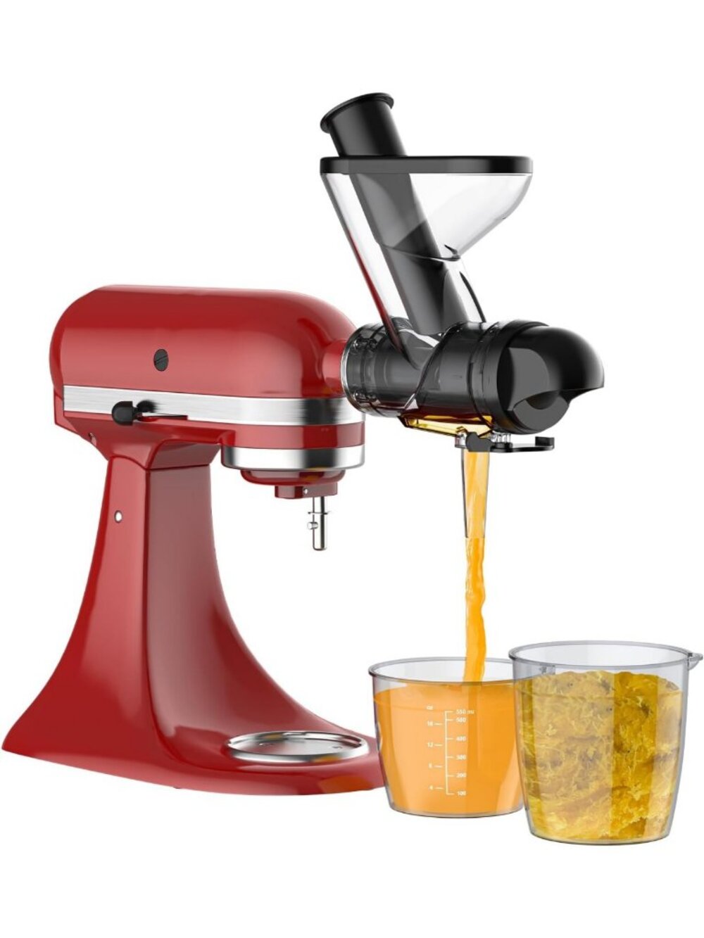 Masticating Juicer Attachment for KitchenAid Mixer - Dual Feed Chute, Easy Use